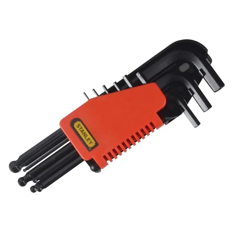 STANLEY® Hand Tools Metric Ball End Hexagon Key Set, 9 Piece - 0-69-256