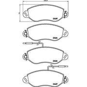 DON Front Brake Pad Set PCP1702