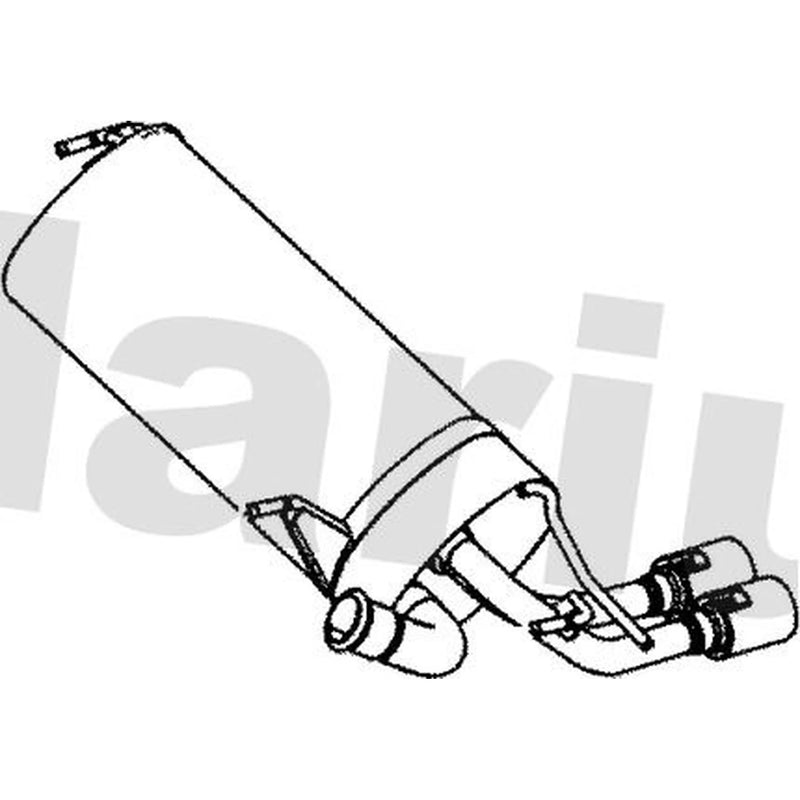 Klarius Box With Tail Pipe Rear PG815A