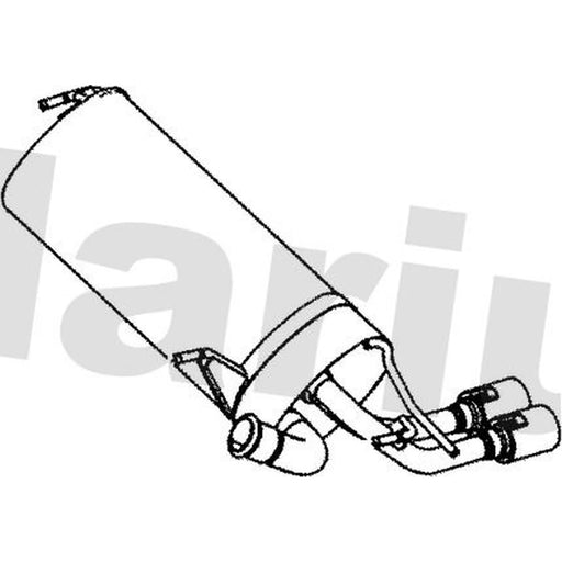 Klarius Box With Tail Pipe Rear PG815A