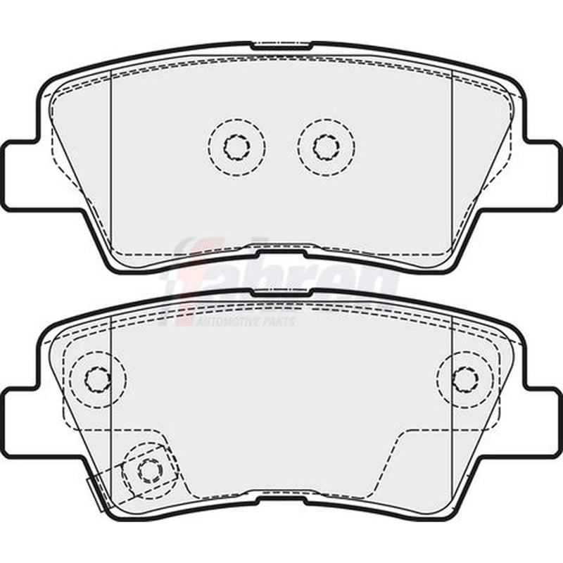 Fahren Rear Brake Pad Set FBP3374