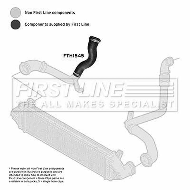 First Line Intercooler Turbo Charge Air Hose FTH1545