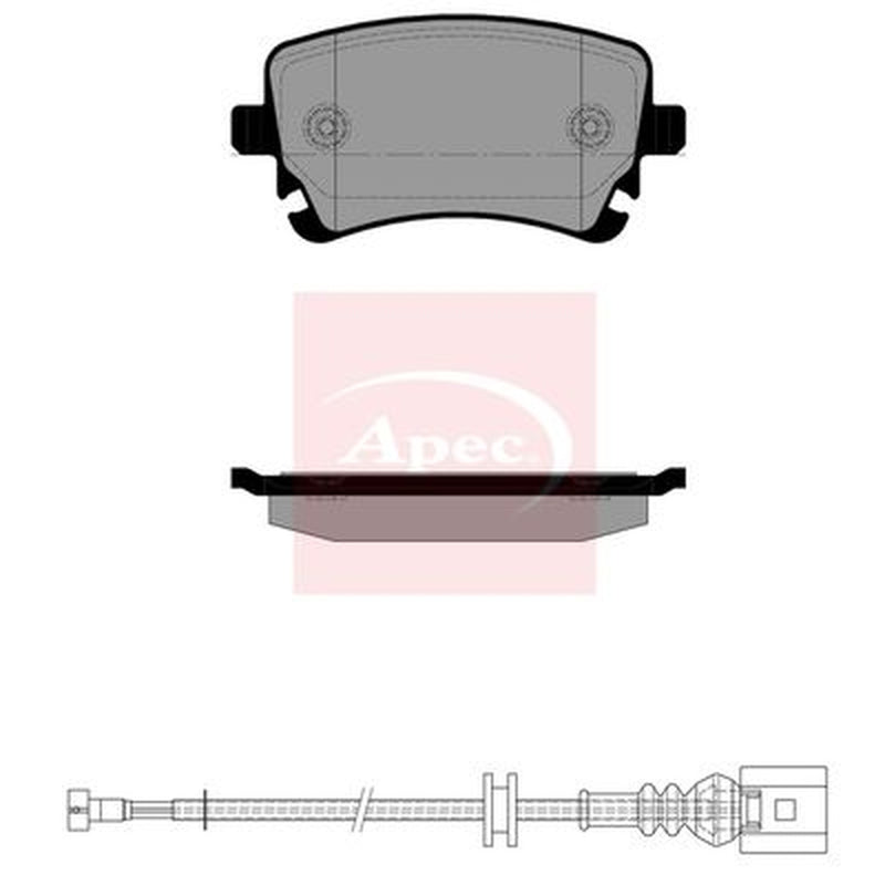 Apec Rear Brake Pad Set PAD2527
