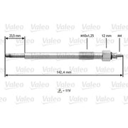 Valeo Diesel Engine Glow Plug 345187