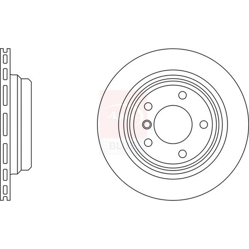 Apec 2 x Vented Rear Brake Discs SDK6921