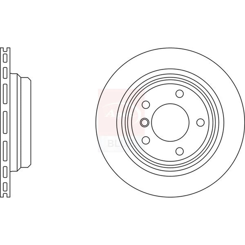 Apec 2 x Vented Rear Brake Discs SDK6921