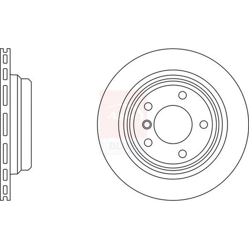 Apec 2 x Vented Rear Brake Discs SDK6921