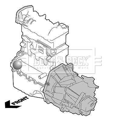 BORG & BECK Engine Mounting Front Right 130mm Length Fits Ford B-Max Fiesta Borg & Beck - Town Parts