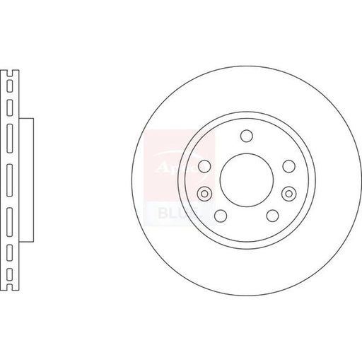 Apec 2 x Vented Front Brake Discs SDK6946