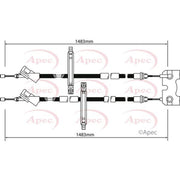 Apec Handbrake Cable Centre CAB1140