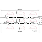 Apec Handbrake Cable Centre CAB1140