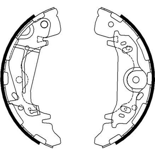 Textar Brake Shoe Set Axle Kit 91075800