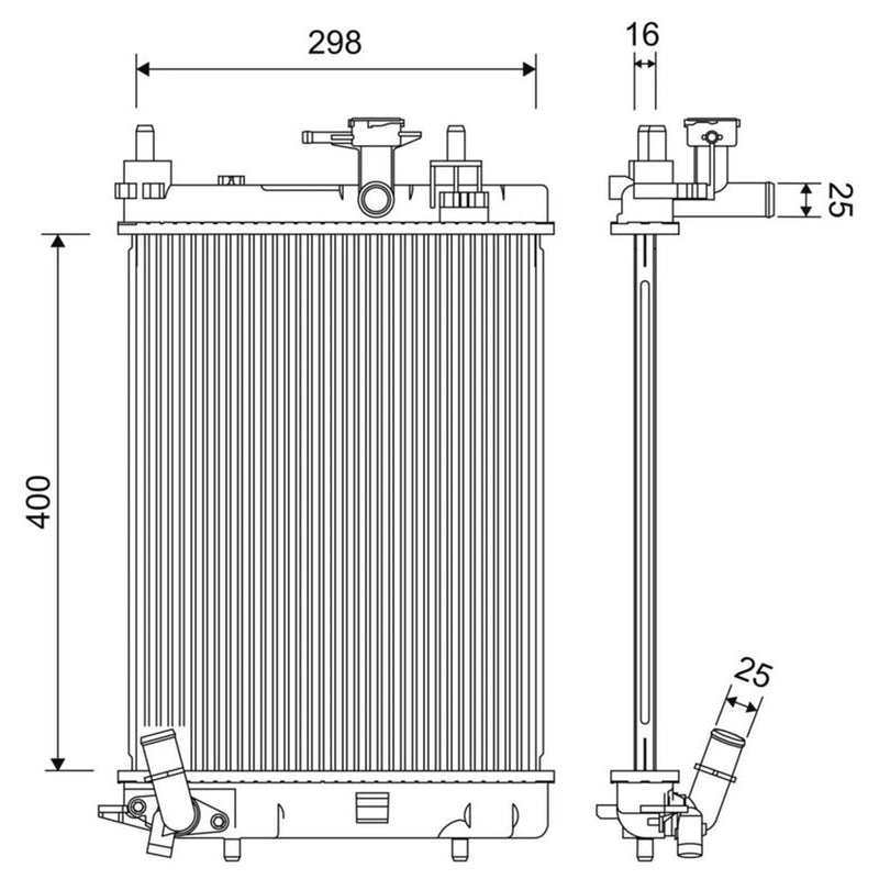 Valeo Engine Radiator 701257
