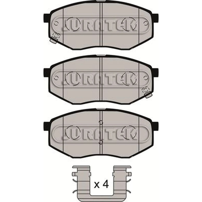 Juratek Front Brake Pad Set JCP8112