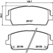 DON Front Brake Pad Set PCP1781