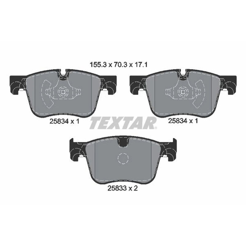 Textar Front Brake Pad Set 2583401