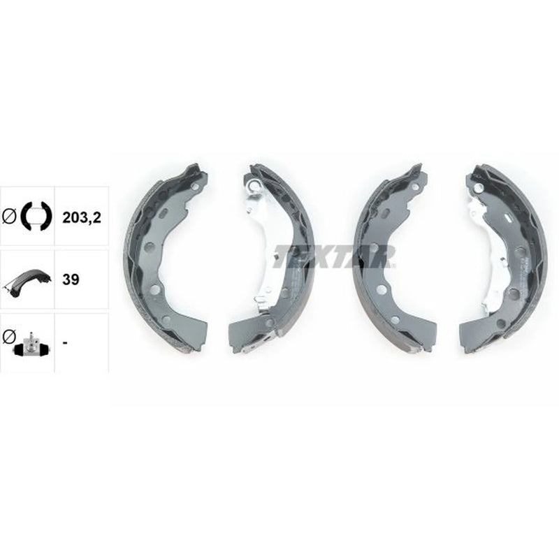 Textar Brake Shoe Set Axle Kit 91056400