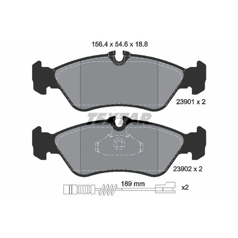 Textar Rear Brake Pad Set 2390101