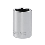 Facom R.12HT 6 Point Standard Socket 1/4in Drive 12mm - R.12HT