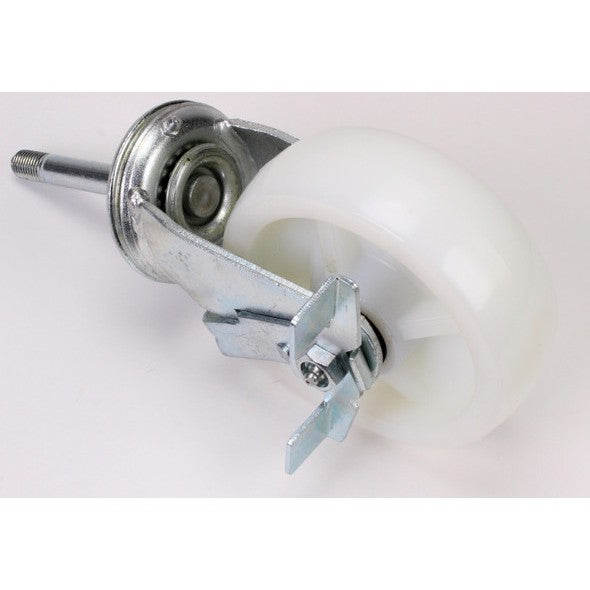 Sealey Wheel,Swivel Castor (w/brake)(D:150 W:50 B:14 H:295) 'White'