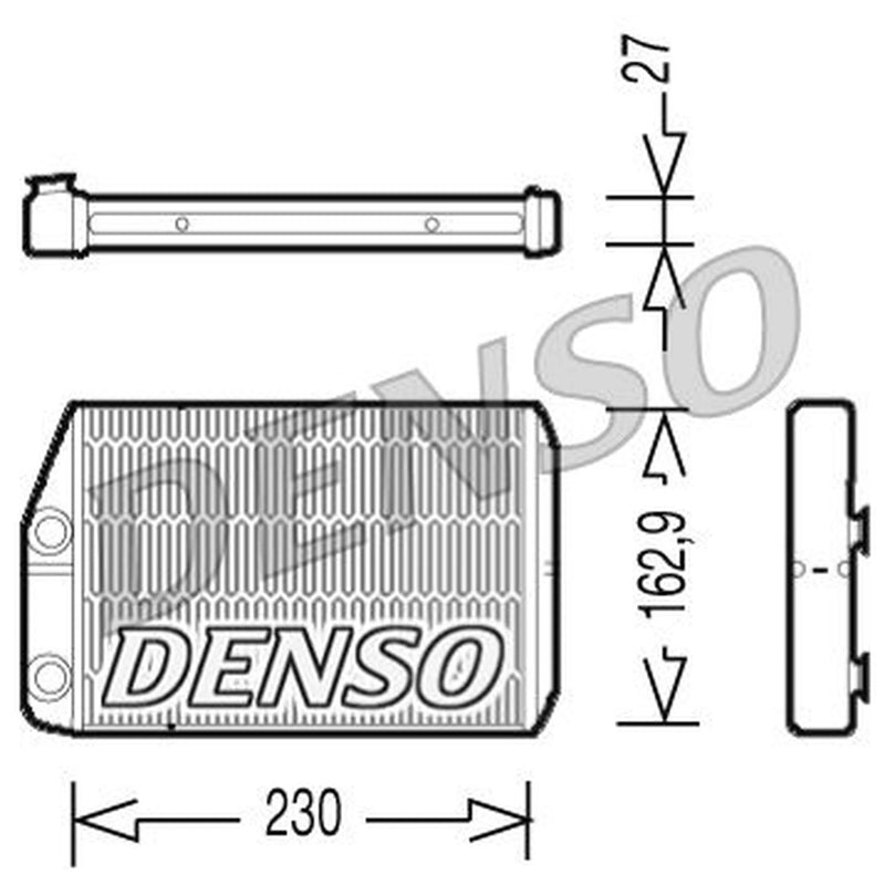 Denso Heater Matrix Core Heat Exchanger DRR09034