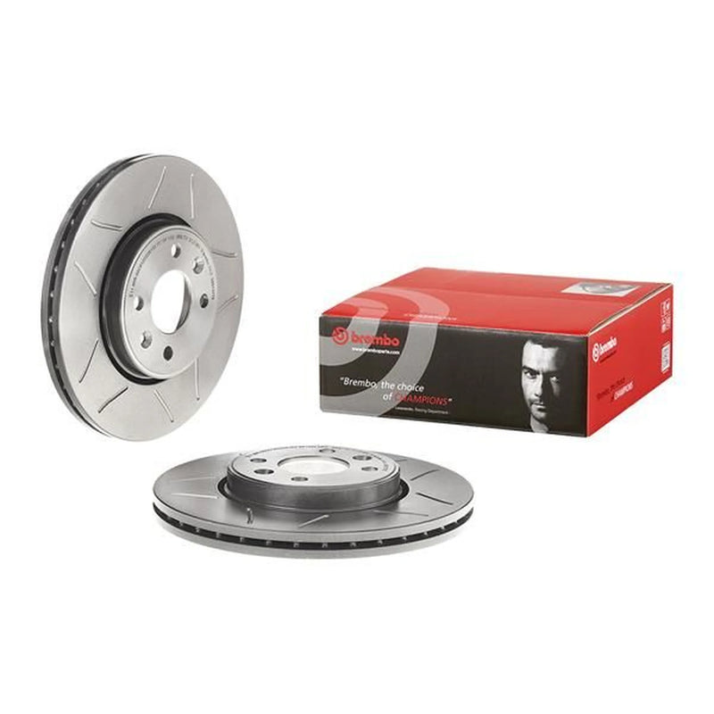 Brembo 2 x Slotted Front Brake Discs 09.8137.76