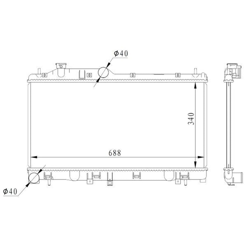 NRF Engine Radiator 59116