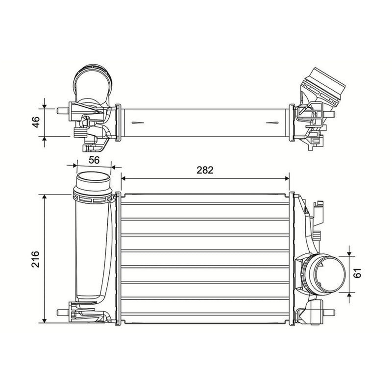 Valeo Intercooler (Charge Air Cooler) 881577