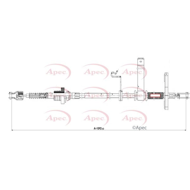 Apec Clutch Control Cable Pull CAB5033