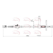 Apec Clutch Control Cable Pull CAB5033