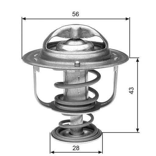 Gates Thermostat,Coolant TH31271G1