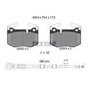 Textar Rear Brake Pad Set 2254201
