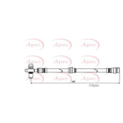 Apec Brake Hydraulic Hose Line Front HOS3895