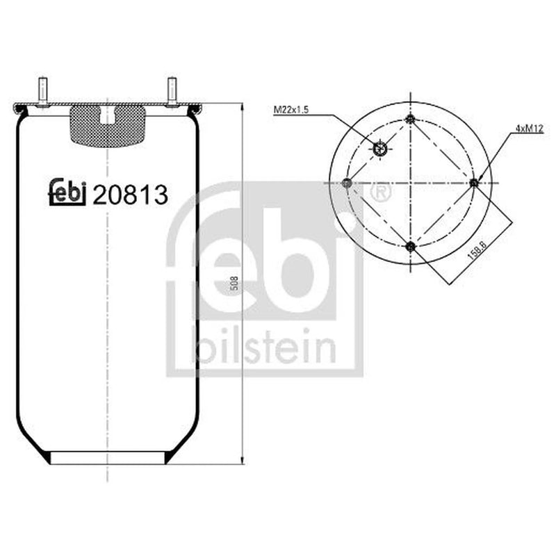 Febi Air Suspension Bellow 20813