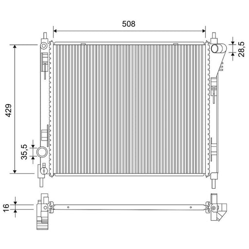 Valeo Engine Radiator 701791