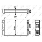 NRF Heater Matrix Core Heat Exchanger 54295