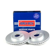 Borg & Beck 2 x Vented Front Brake Discs BBD5544