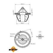 NRF Thermostat,Coolant 725196
