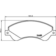 Mintex Front Brake Pad Set MDB2852