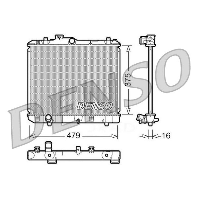 Denso Engine Radiator DRM47004