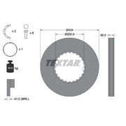 Textar 2 x Solid Rear Brake Discs 93272100