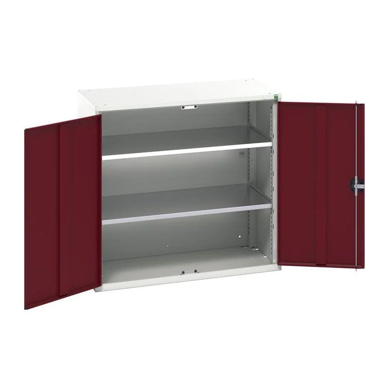 Bott Verso 2 Shelf Cupboard Crimson Red 800-1050mm