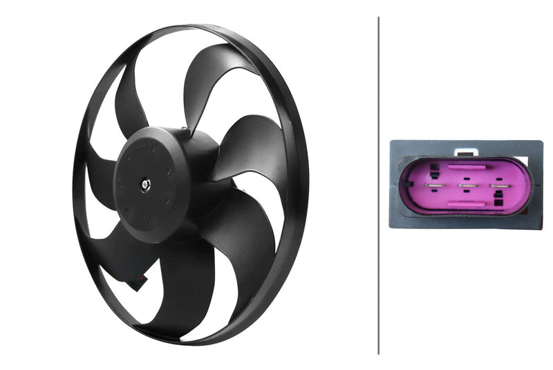 Hella 8EW 366 420-281 Fan, engine cooling
