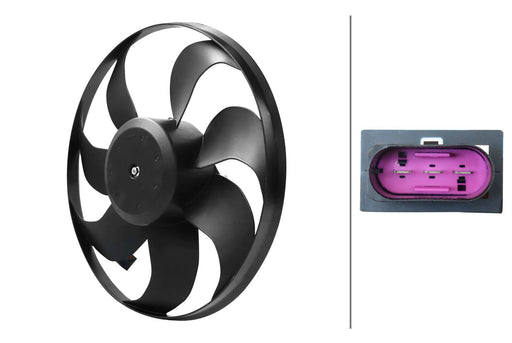 Hella 8EW 366 420-281 Fan, engine cooling