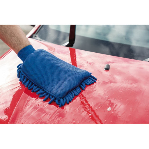 Draper 2 in 1 Microfibre Car Wash Mitt 15041 Draper  - Town Parts