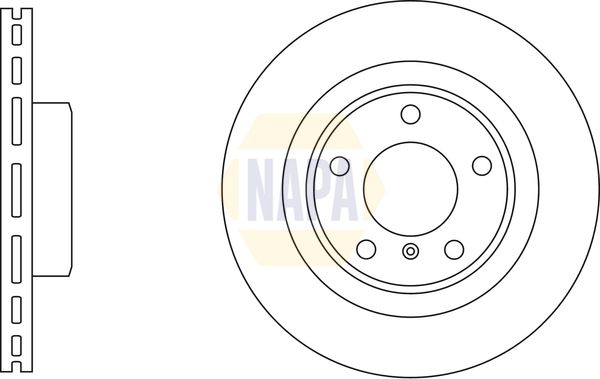 NAPA 2 x Brake Discs fits BMW