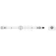 Apec Brake Hydraulic Hose Line Front HOS4451