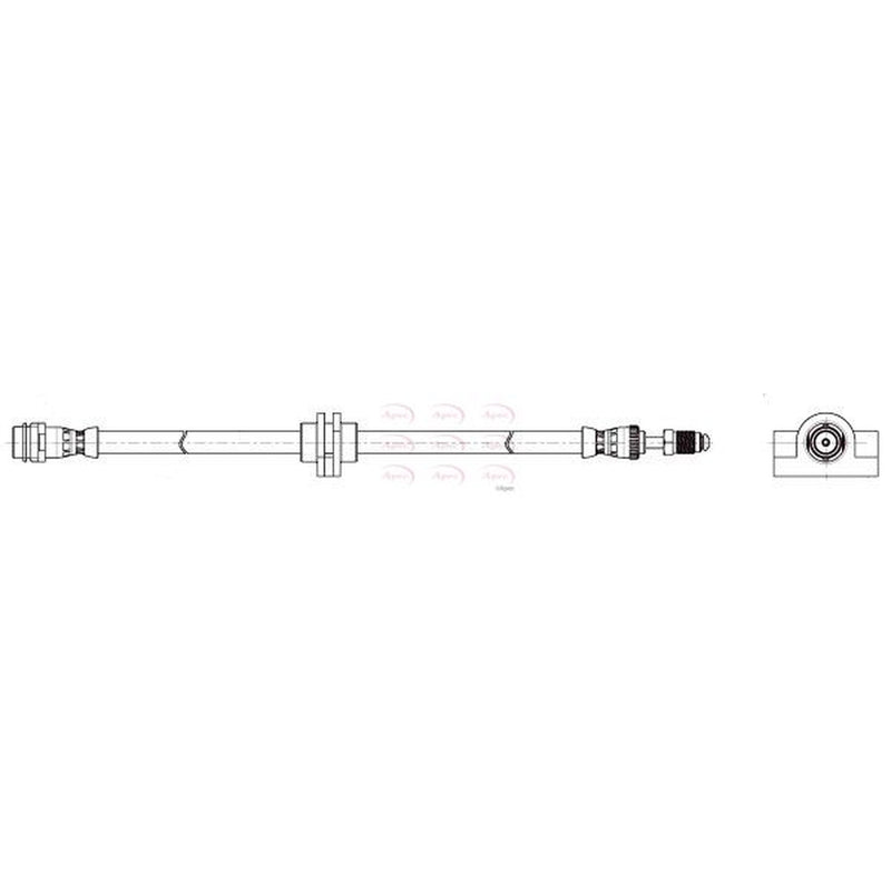 Apec Brake Hydraulic Hose Line Front HOS4451