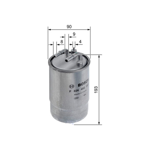 Genuine Bosch Car Fuel Filter N2051 Fits Vauxhall Corsa Cdti - 1.3 - 06-14 F0264 Bosch  - Town Parts