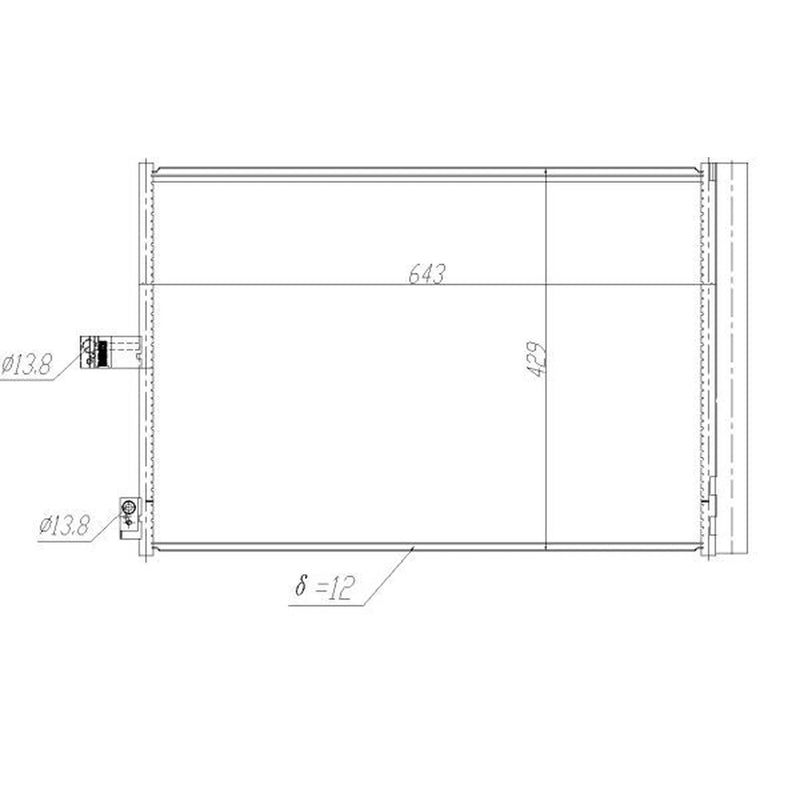 NRF Air Conditioning Condenser 350457